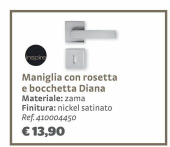 Bricocenter Maniglia con rosetta e bocchetta manuela offerta