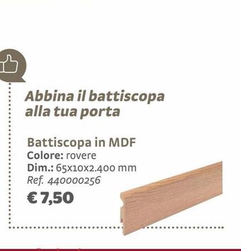 Bricocenter Battiscopa in mdf offerta