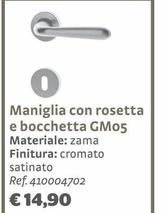 Bricocenter Maniglia con rosetta e bocchetta margaud offerta