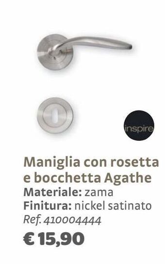 Bricocenter Maniglia con rosetta e bocchetta agathe offerta