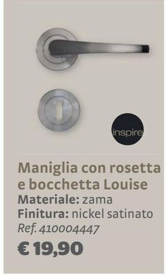 Bricocenter Maniglia con rosetta e bocchetta louise offerta