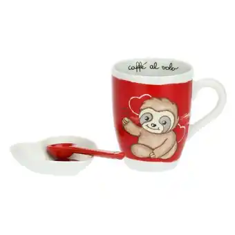 Thun Set mug, poggiabustine e cucchiaino love is the key offerta
