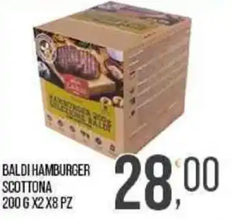 Baldi Hamburger Scottona 200 g x2 x8 pz