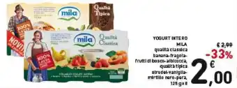 Spazio Conad Mila Yogurt Intero 125 g x 8 offerta