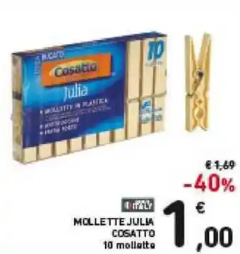 Spazio Conad Cosatto Mollette Julia 10 Mollette offerta