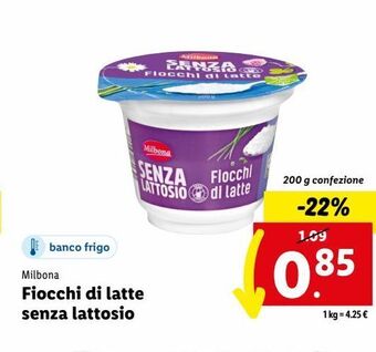 Lidl Fiocchi di latte senza lattosio offerta