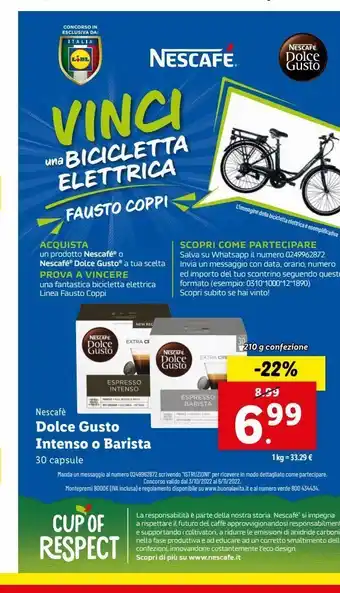 Lidl Capsule di caffè nescafè offerta