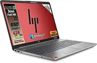 Amazon Hp 255 g8 notebook portatile, ram 16 gb ddr 4, sshd da 628 gb display fullhd 15.6", amd 3020 fino a 2,6 ghz, wi-fi, 3 usb,... offerta