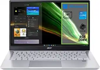 Amazon Acer swift 3 sf314-511-511b pc portatile, notebook, intel core i5-1135g7, ram 8 gb ddr4, 512 gb pcie nvme ssd, display 14"... offerta