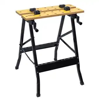 Easy tools banco banchetto da lavoro richiudibile metallo doppia morsa et53046