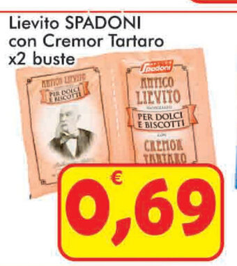 Spadoni Lievito con Cremor Tartaro x2 buste