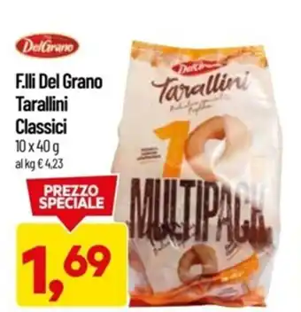 Supermercati Piccolo F.lli Del Grano Tarallini Classici 10 x 40 g offerta
