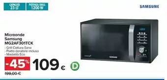 Carrefour Iper Microonde samsung mg2af301tck offerta