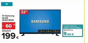 Carrefour Iper Tv samsung 32 hd ue32t4000 offerta
