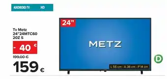Tv metz 24'' 24mtc60 20z s