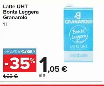 Carrefour Iper Latte bontà leggera granarolo 1 l offerta