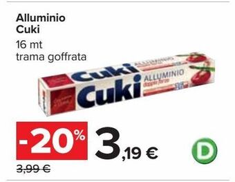 Carrefour Iper Alluminio cuki offerta