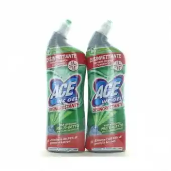 PiùMe Ace wc gel disincrostante senza candeggina disinfettante 700 ml x 2 pz offerta