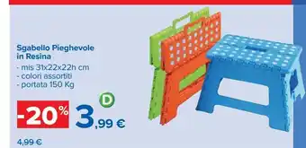 Carrefour Iper Sgabello pieghevole in resin offerta