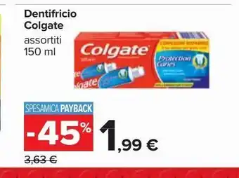 Carrefour Iper Dentifricio colgate assortiti 150 ml offerta