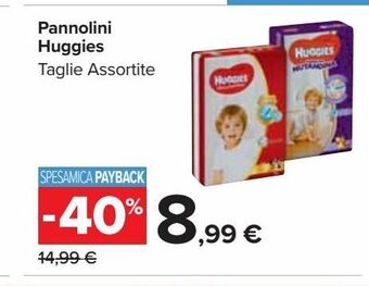 Carrefour Market Pannolini huggies offerta