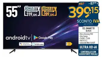 Sinergy TCL Smart TV 55 P615 offerta