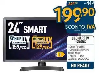 Sinergy LG Smart TV 24TQ510S offerta
