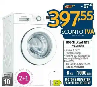 Sinergy Bosch Lavatrice WAJ20068IT offerta