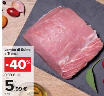 Carrefour Market Lombo di suino a tranci offerta