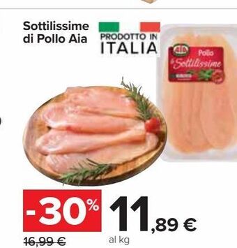 Carrefour Market Sottilissime di pollo aia offerta