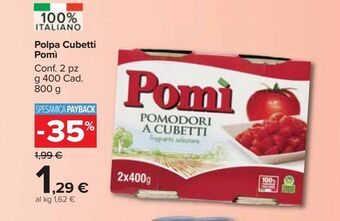 Carrefour Market Polpa cubetti pomi offerta