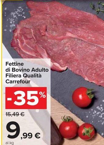 Carrefour Market Fettine di bovino adulto filiera qualita carrefour offerta