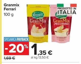 Carrefour Market Granmix ferrari offerta