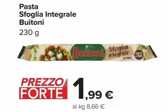 Carrefour Market Pasta sfoglia integrale buitoni offerta