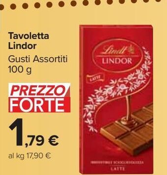 Carrefour Market Tavoletta lindor offerta