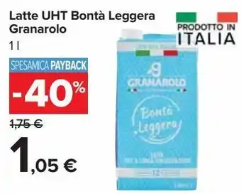 Latte uht bonta leggera granarolo