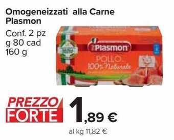 Omogeneizzati alla carne plasmon
