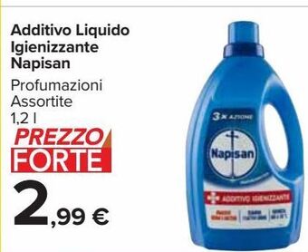 Carrefour Market Additivo liquido igienizzante napisan offerta