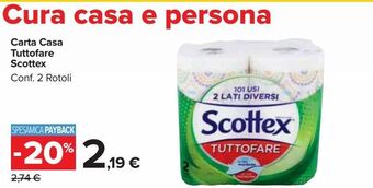 Carrefour Market Carta casa tuttofare scottex offerta