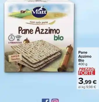 Carrefour Market Pane azzimo bio offerta