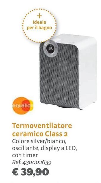 Termoventilatore ceramico class 2