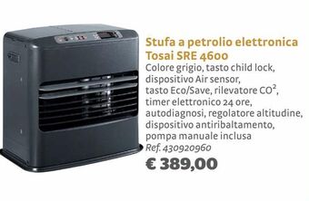 Bricocenter Stufa a petrolio elettronica tosai sre 4600 offerta