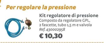 Kit regolatore di pressione
