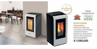 Bricocenter Stufa a pellet charlotte 7 offerta