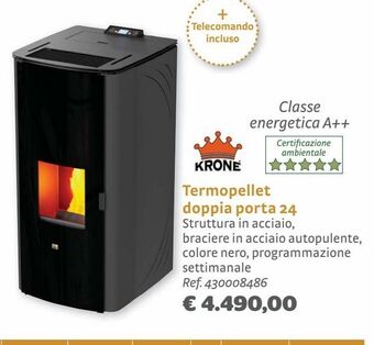 Bricocenter Termopellet doppia porta 24 offerta
