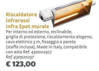 Bricocenter Riscaldatore infrarossi infra spot murale offerta