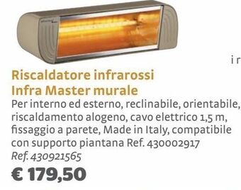 Bricocenter Riscaldatore infrarossi infra master murale offerta