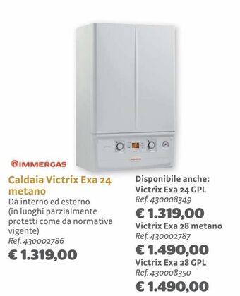Caldaia victrix exa 24 metano