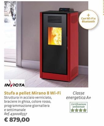 Bricocenter Stufa a pellet mirano 8 wi-fi offerta