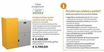 Bricocenter Caldaia golden boiler a pellet mod. 25 plus offerta